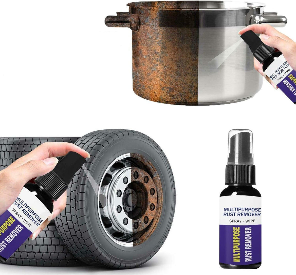Multifunctional Universal Car Rust Remover Spray - Derusting Spray Cleaner Metal Rust Remover (30ml)