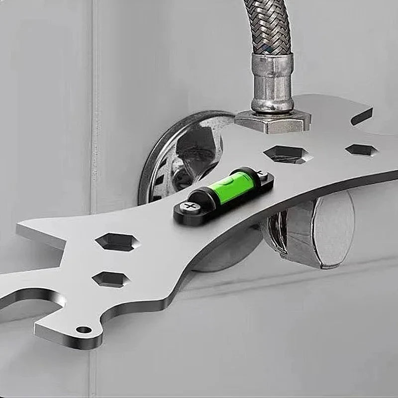 Multifunctional Wrench Tool with Level -  Universal Repair Wrench Bathroom Installation and Maintenance