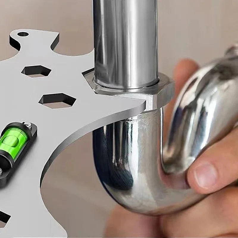 Multifunctional Wrench Tool with Level -  Universal Repair Wrench Bathroom Installation and Maintenance