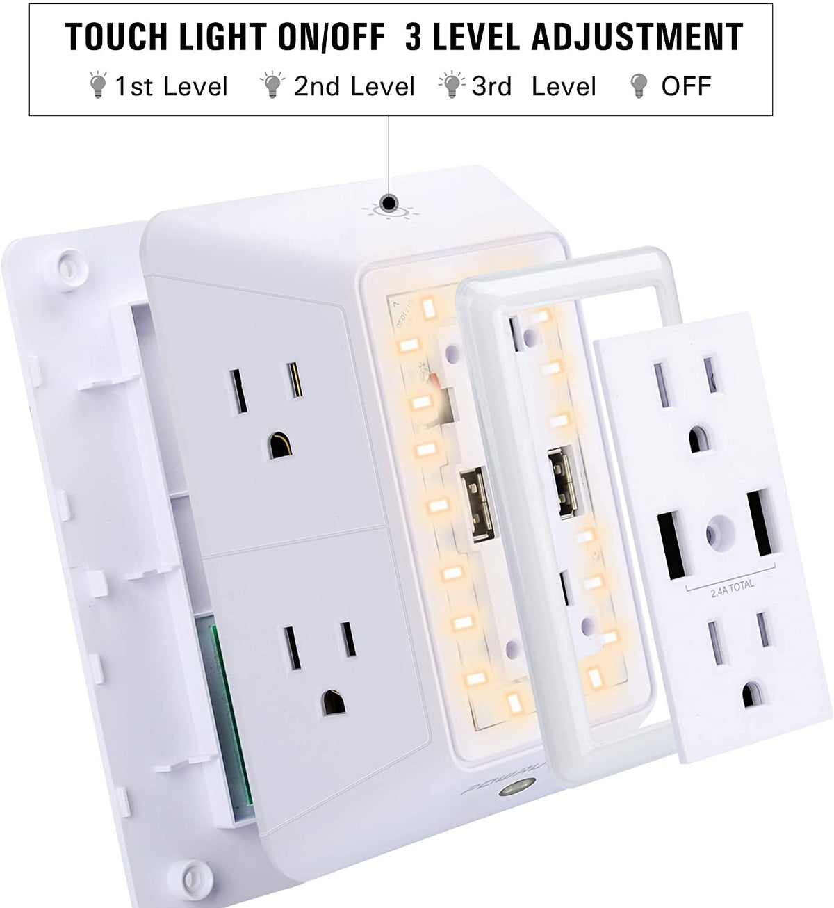 MultiPlug™ Outlet Extender w/ Surge Protector