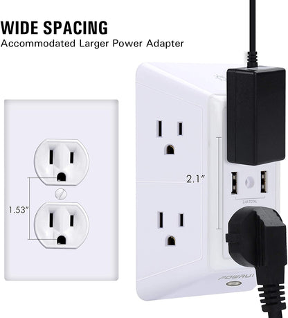 MultiPlug™ Outlet Extender w/ Surge Protector