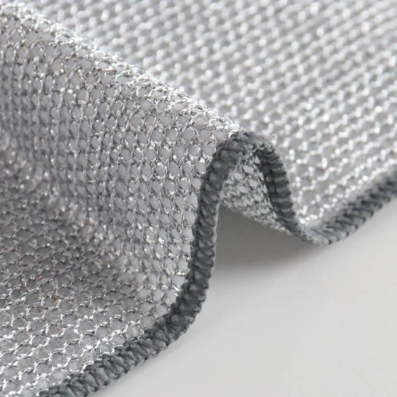 Multipurpose Wire Dishwashing Rag for Wet and Dry - Reusable Dish Cloth Household Cleaning Supplies Tools