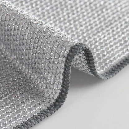 Multipurpose Wire Dishwashing Rag for Wet and Dry - Reusable Dish Cloth Household Cleaning Supplies Tools