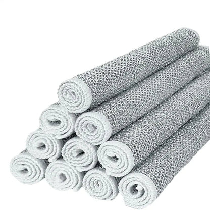 Multipurpose Wire Dishwashing Rag for Wet and Dry - Reusable Dish Cloth Household Cleaning Supplies Tools