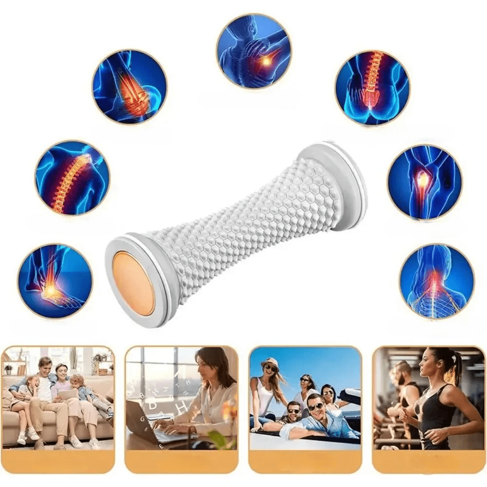 Muscle-Relief Foot Massager – Yoga Roller & Plantar Fascia Roller for Deep Relaxation, Manual Plastic Foot Care Massage Ball
