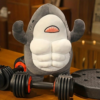 Muscle Shark Plush Toys - Ocean Fish Soft Shark Stuffed Animal