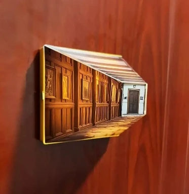 LED Vision Lights Wooden Wall Lamp – 3D Fun Action Figure Night Light for Kids & Collectors