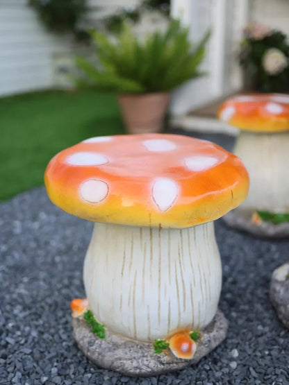 Mushroom-Inspired Outdoor Garden Table & Chair Set – Perfect for Your Balcony or Courtyard