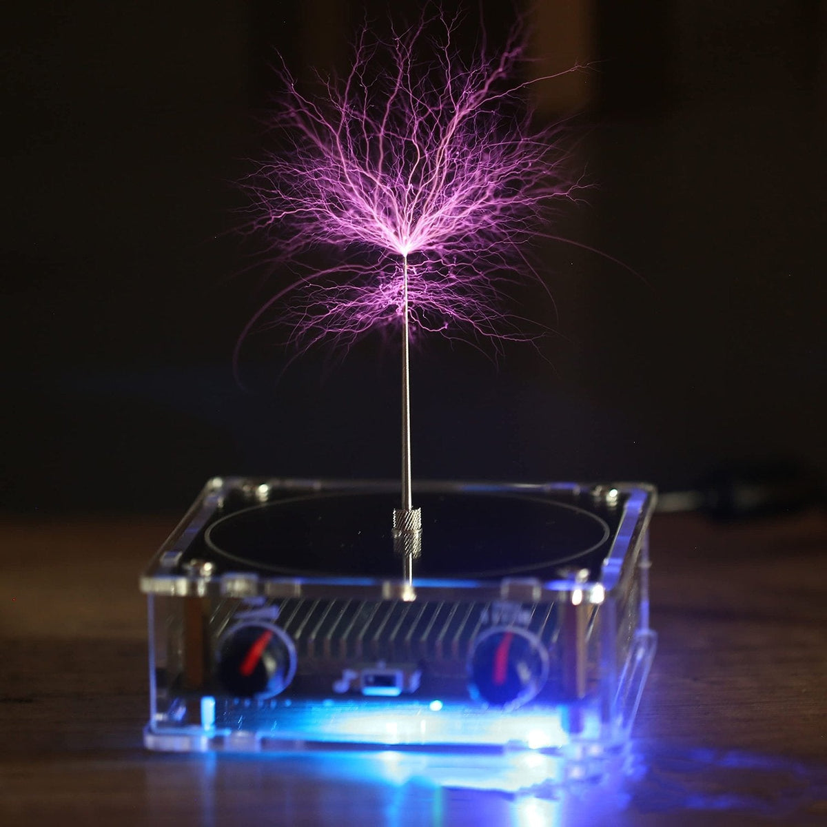 Musical Tesla Coil Plasma Speaker - Desktop Arc Plasma Wireless Transmission