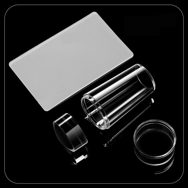 Nail Art Jelly Stamp - Silicone Transparent French Kit