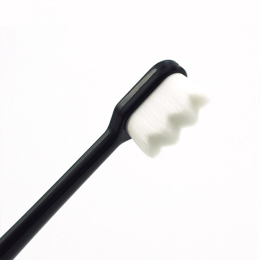 Extra-Soft Manual Toothbrush - Dense Ultra-Fine Bristles, Wide Wavy Head