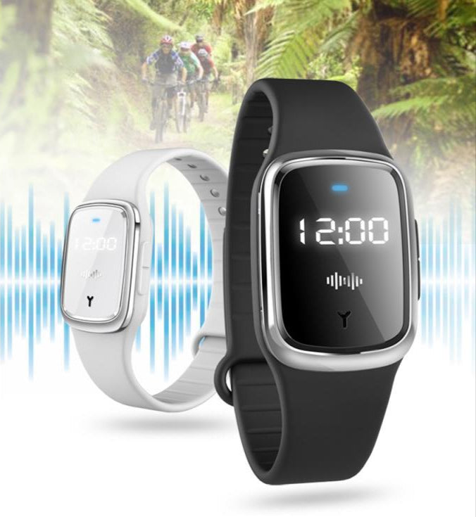 Natural Repellent - Ultrasonic Anti-Mosquito Wrist Band (w/ 3-Block Modes)