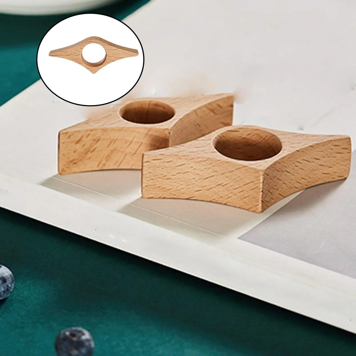Natural Solid Wood Thumb Book Holder – One-Handed Reading Support, Perfect Gift for Book Lovers