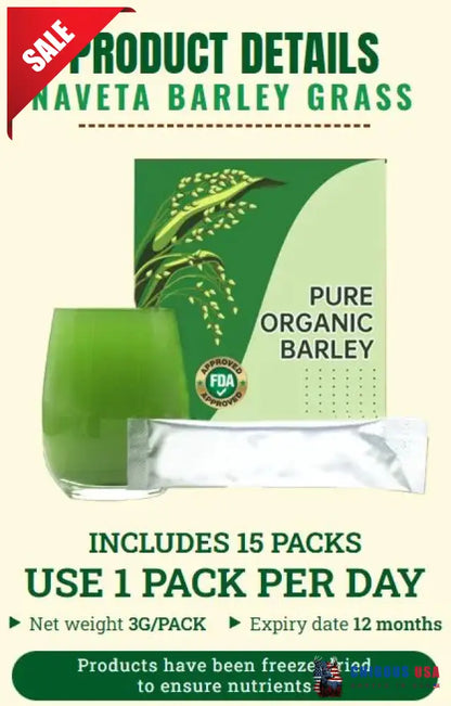 Naveta Barley Grass Powder 100% Pure & Organic