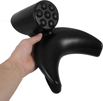 Black Shampoo Neck Rest Cushion – Comfortable PVC Hair Washing Pillow with Ergonomic Support, Ideal for Salons and Home Haircare Stations