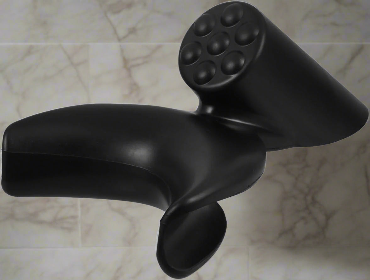Black Shampoo Neck Rest Cushion – Comfortable PVC Hair Washing Pillow with Ergonomic Support, Ideal for Salons and Home Haircare Stations