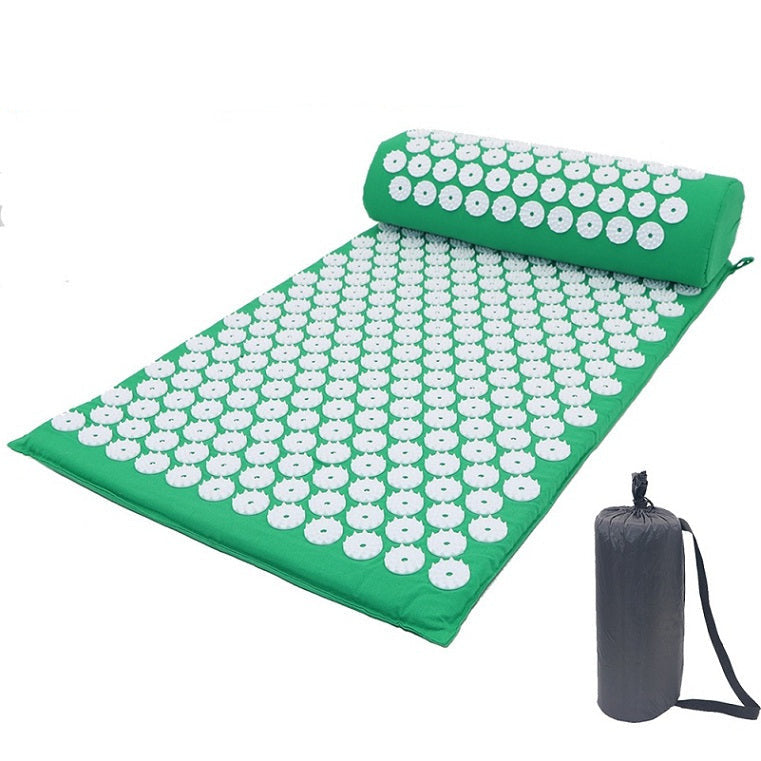 Acupressure Yoga Mat Set with Pillow