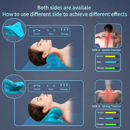 Neck Stretcher Pillow - Cervical Neck and Shoulder Relaxer