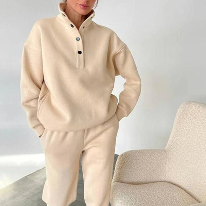 Oversized Hooded Tracksuit Set – 2 Piece Fashion Pullovers & Pants for Casual Streetwear Looks