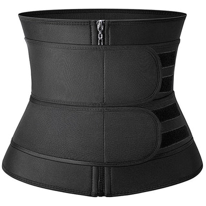 Neoprene Sweat Waist Trainer - Body Shaper for Women with Two Belts