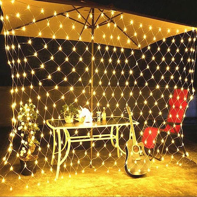 Net Mesh Solar Fairy Lights - Net String Lights Solar Powered