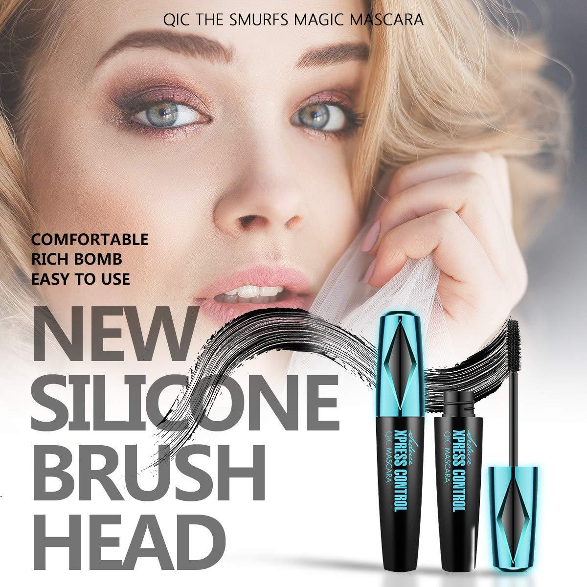 Lush Lashes Mascara - 4D Waterproof Silk Fiber Thick Lengthening Mascara