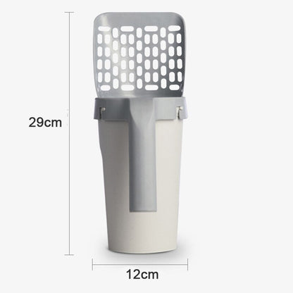 Cat Litter Shovel, Pet Litter Sifter, Sand Cleaning Pet Scooper with Waste Container