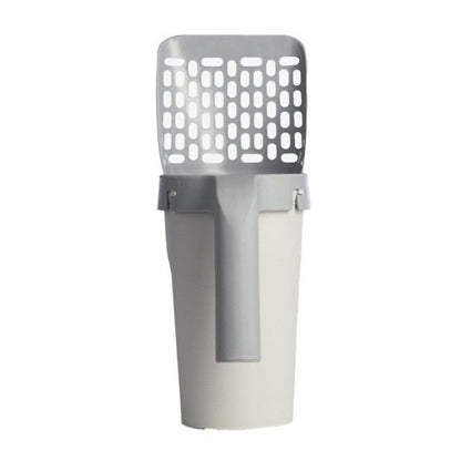 Cat Litter Shovel, Pet Litter Sifter, Sand Cleaning Pet Scooper with Waste Container