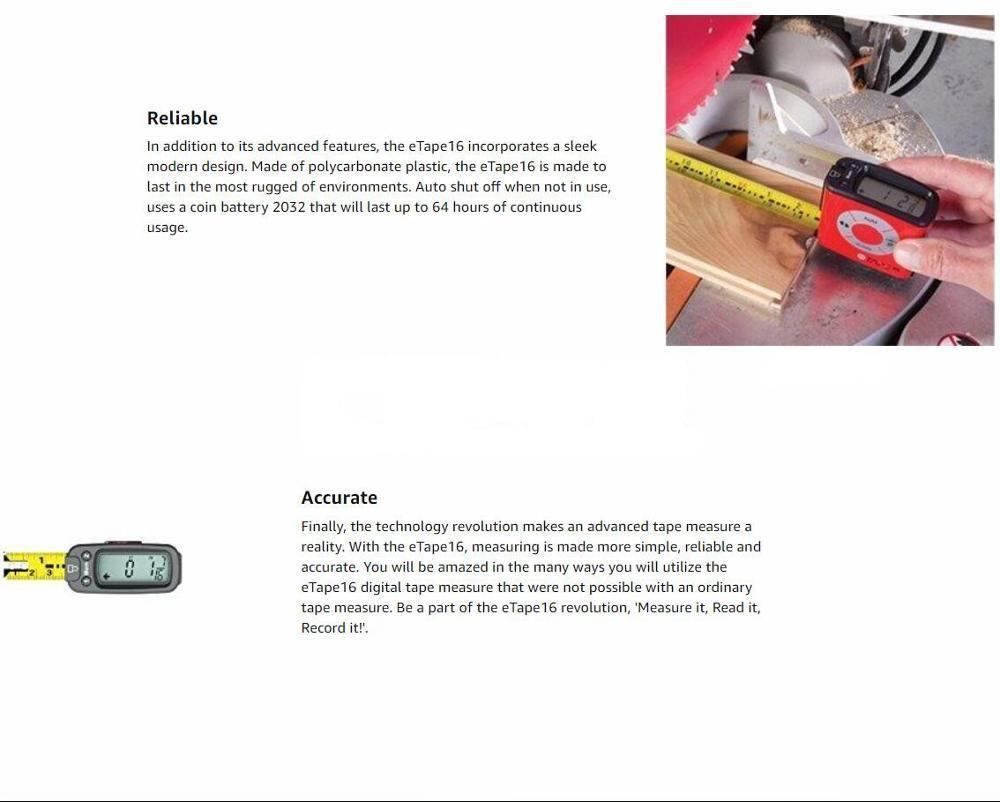 eTape Portable Digital Measure