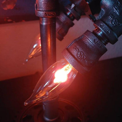 Steampunk Rocket Ship Lamp – Retro Glow Meets Industrial Design