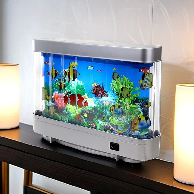 Night Light Virtual Ocean Dynamic LED Table Lamp - Perfect Sensory Lamp