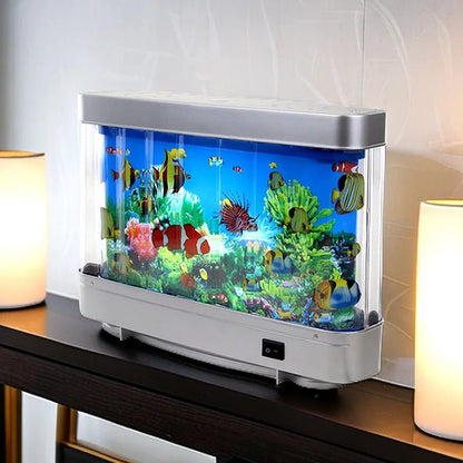 Night Light Virtual Ocean Dynamic LED Table Lamp - Perfect Sensory Lamp