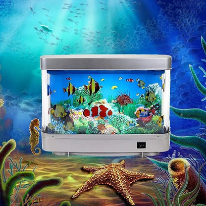 Night Light Virtual Ocean Dynamic LED Table Lamp - Perfect Sensory Lamp