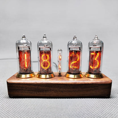 Nixie Tube Clock, Steampunk Modern Table Display, Retro Collection