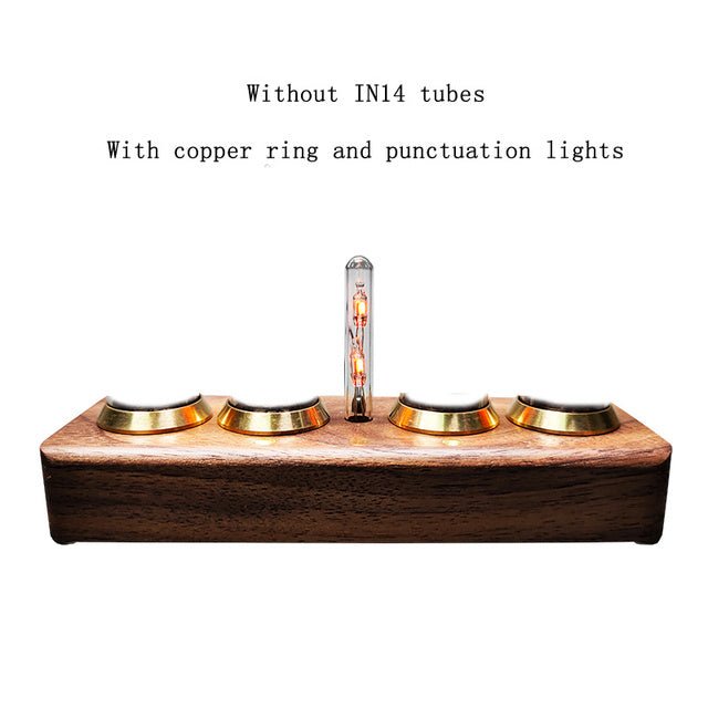 Nixie Tube Clock, Steampunk Modern Table Display, Retro Collection