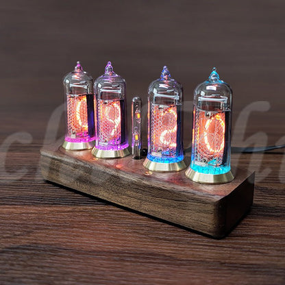 Nixie Tube Clock, Steampunk Modern Table Display, Retro Collection