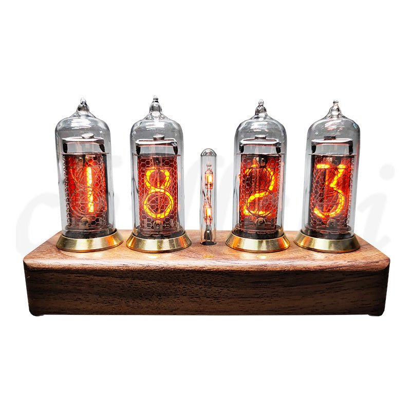 Nixie Tube Clock, Steampunk Modern Table Display, Retro Collection