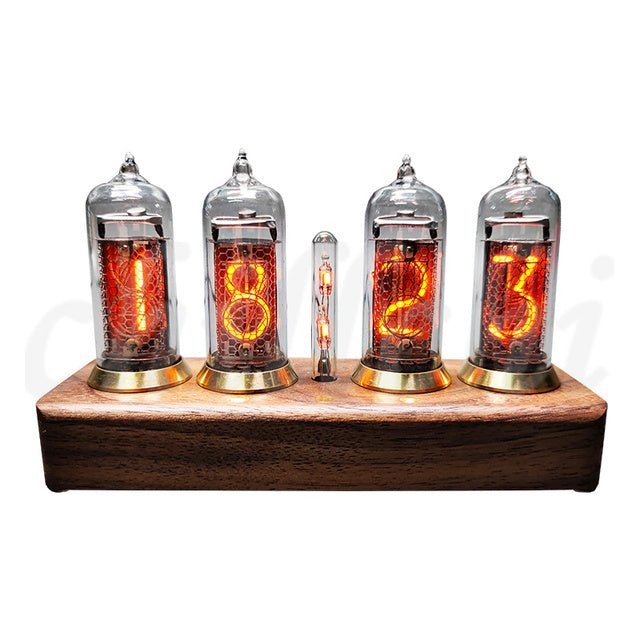 Nixie Tube Clock, Steampunk Modern Table Display, Retro Collection