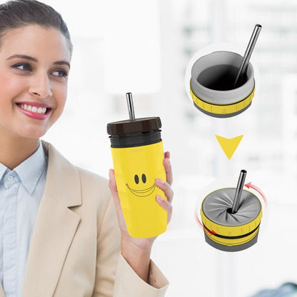No Cover Twist Cup - Leak Proof and Insulated Revolutionary Twist Plastic Travel Mug, Lidless