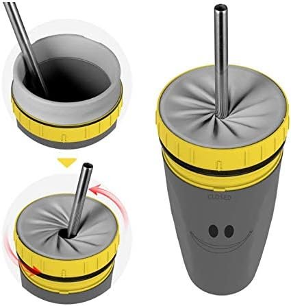 No Cover Twist Cup - Leak Proof and Insulated Revolutionary Twist Plastic Travel Mug, Lidless