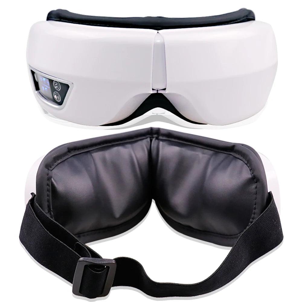 Smart Vibration Eye Massager - Bluetooth Relaxing Sleep Mask for Eye Strain Relief