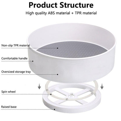 Non-Slip 360° Rotating Kitchen Rack