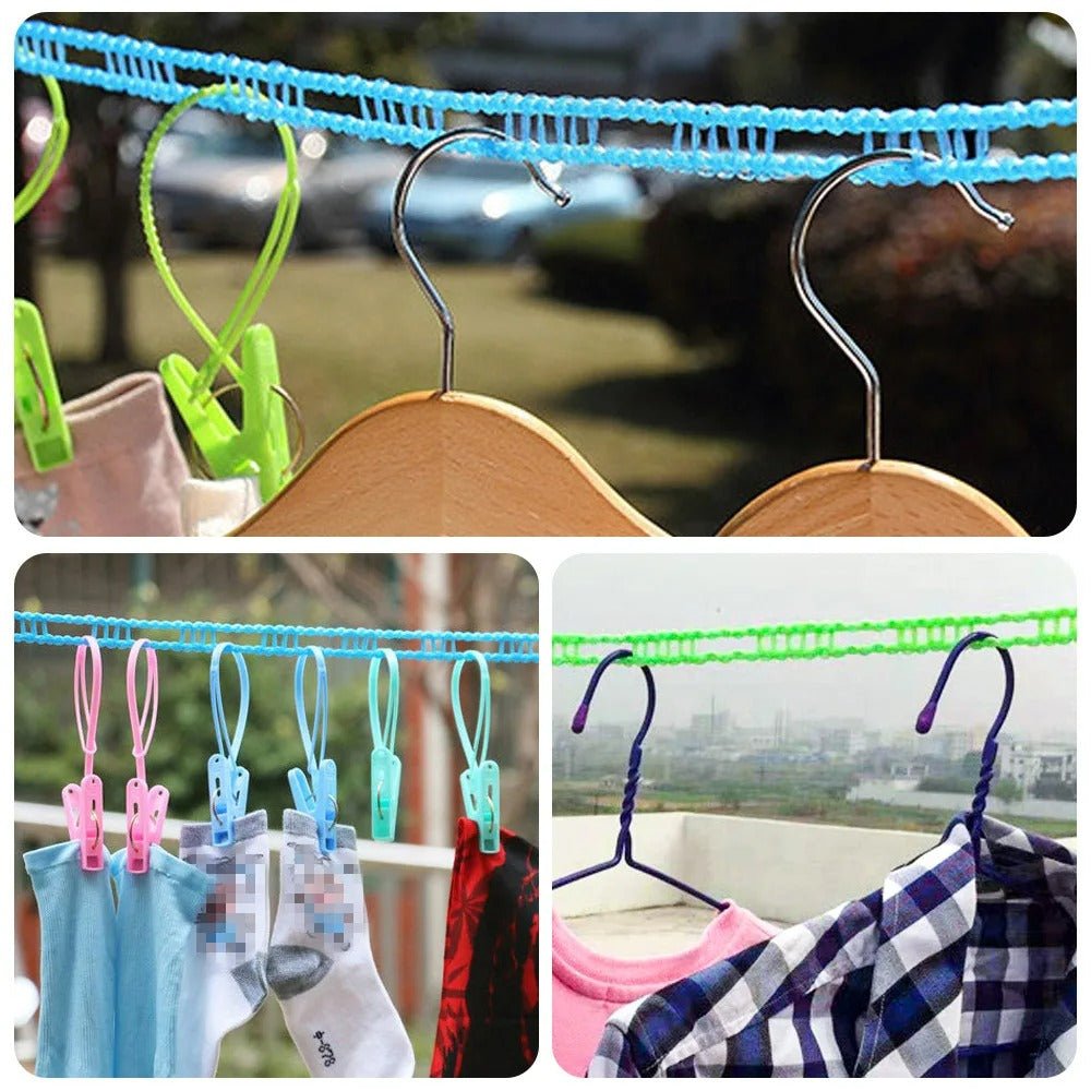 Non-Slip Windproof Clothesline - Durable Outdoor Laundry Solution