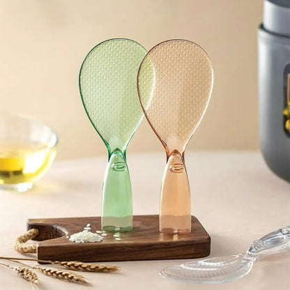 Non-Stick Rice Paddle - Transparent Standable Rice Spoon