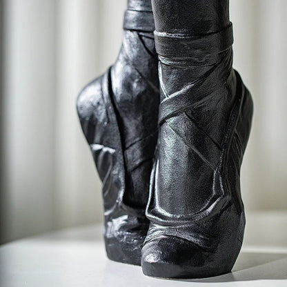Nordic Ceramic Ballet Shoes Art Vase – Elegant Vase Sculpture for Home Decor and Flower Arrangements