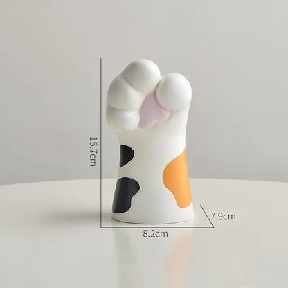 Nordic Kawaii Cat Claw Vase – Stylish Floral Pot for Bedroom & Creative Home Décor