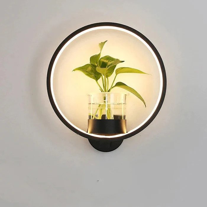 Nordic Planter Lamp - Simple Creative Wall Light for Bedroom Living Room Dining Corridor Wall