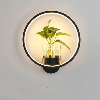 Nordic Planter Lamp - Simple Creative Wall Light for Bedroom Living Room Dining Corridor Wall