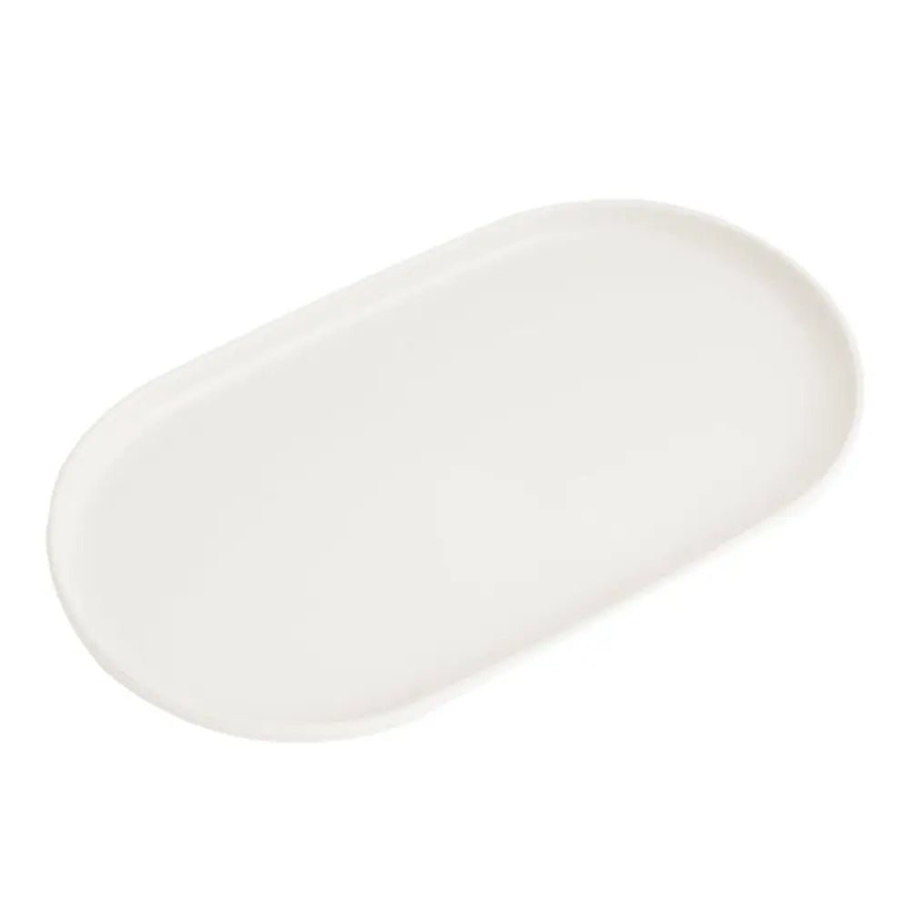 Nordic-Style Stackable Oval Dessert Tray – Reusable Serving Platter for Weddings, Parties, and Everyday Chic Storage
