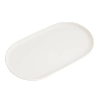 Nordic-Style Stackable Oval Dessert Tray – Reusable Serving Platter for Weddings, Parties, and Everyday Chic Storage